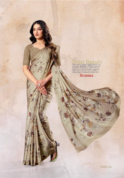Felicity 19001A-19004D Sushma Satin Sarees Wholesaler Gujarat