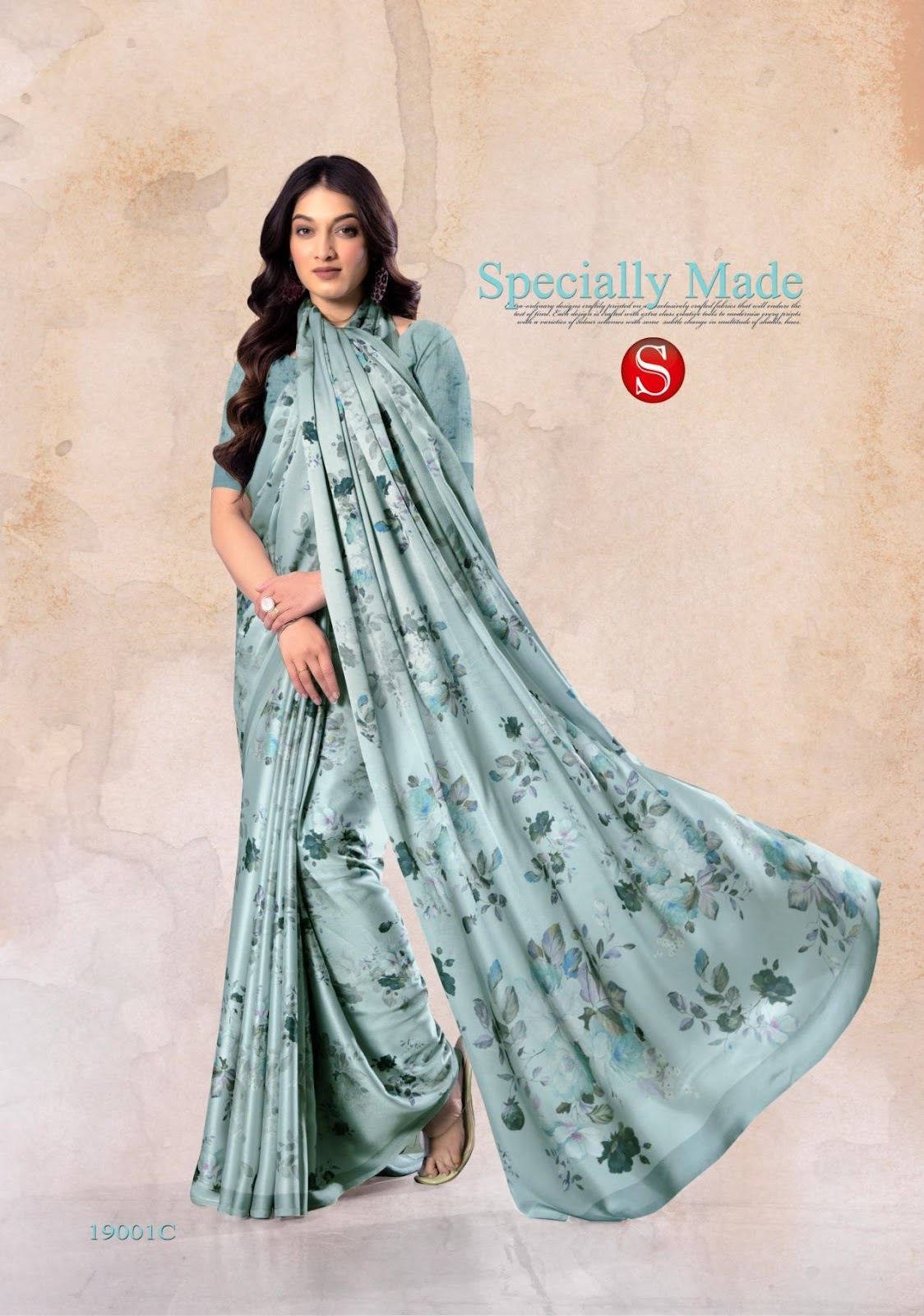 Felicity 19001A-19004D Sushma Satin Sarees Wholesaler Gujarat