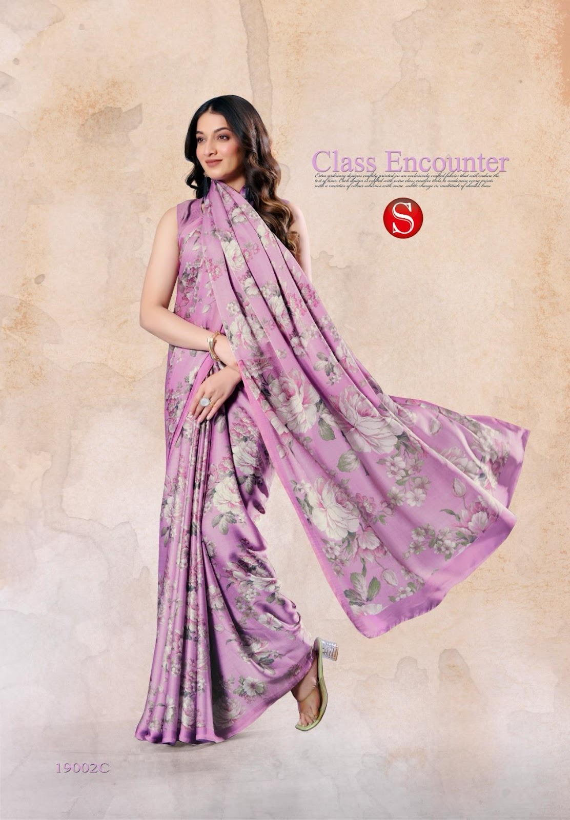 Felicity 19001A-19004D Sushma Satin Sarees Wholesaler Gujarat