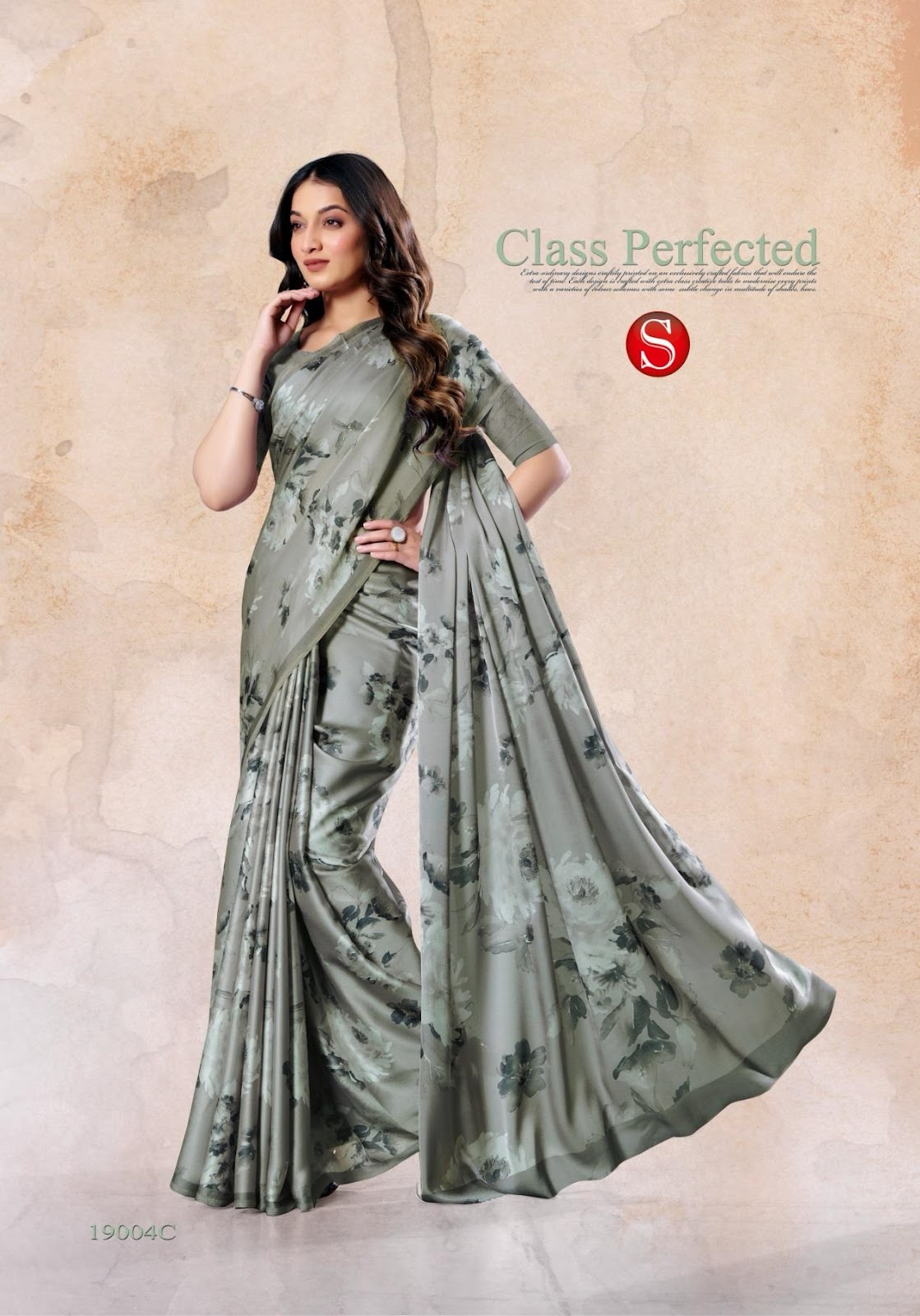 Felicity 19001A-19004D Sushma Satin Sarees Wholesaler Gujarat