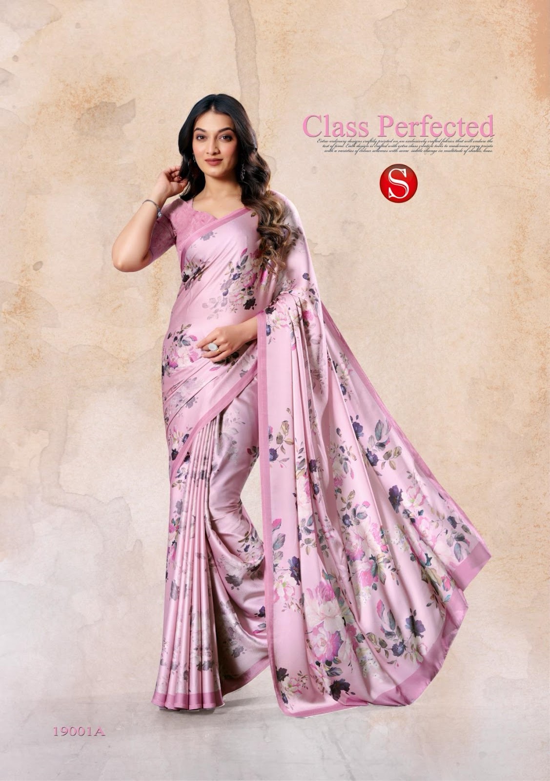 Felicity 19001A-19004D Sushma Satin Sarees Wholesaler Gujarat