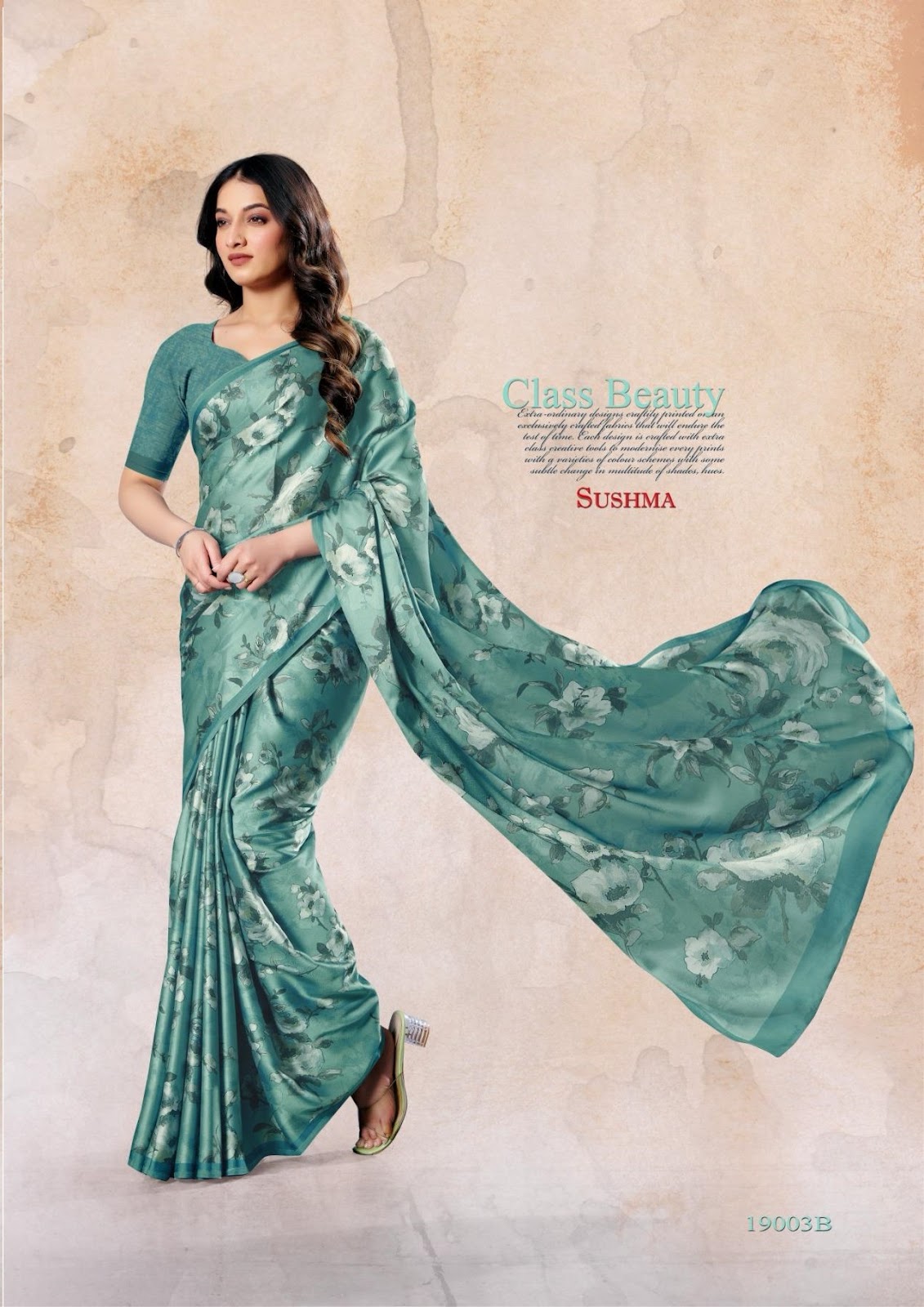Felicity 19001A-19004D Sushma Satin Sarees Wholesaler Gujarat