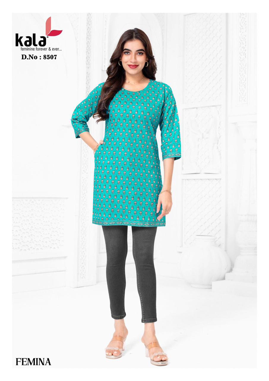 femina kala cotton short kurtis manufacturer