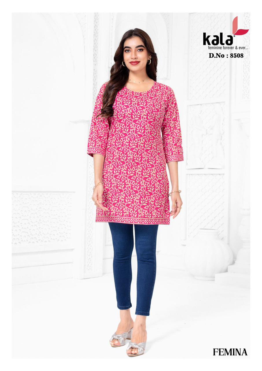 femina kala cotton short kurtis manufacturer