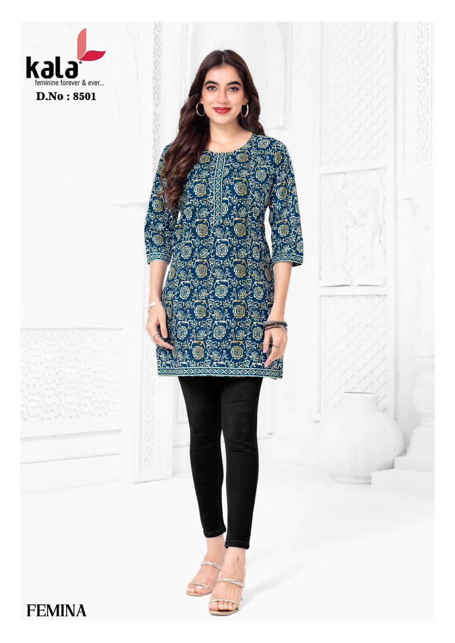 femina kala cotton short kurtis manufacturer