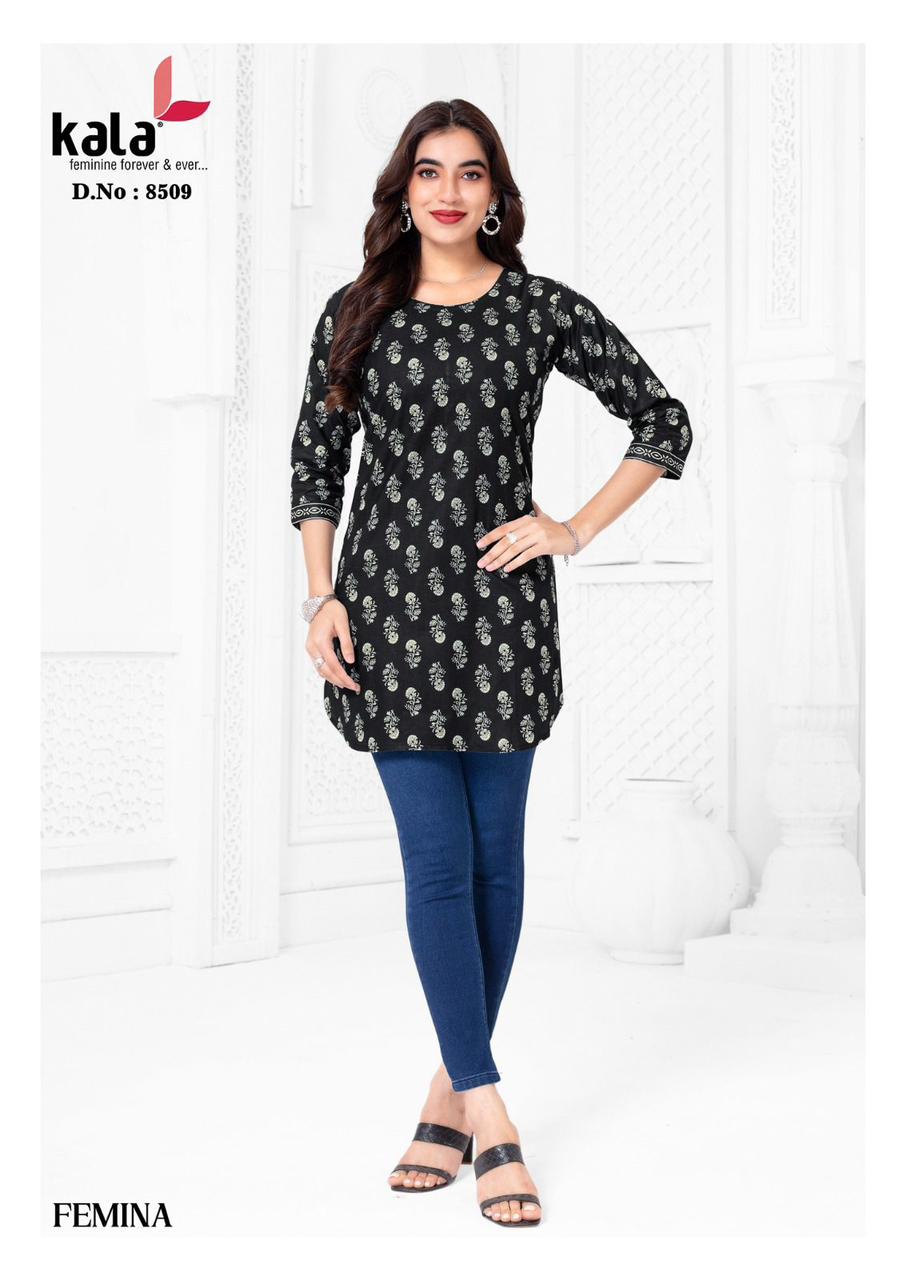 femina kala cotton short kurtis manufacturer