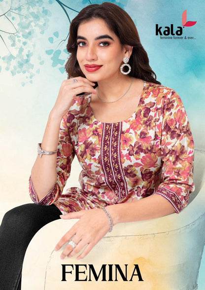 femina kala cotton short kurtis manufacturer