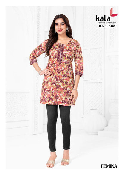 femina kala cotton short kurtis manufacturer