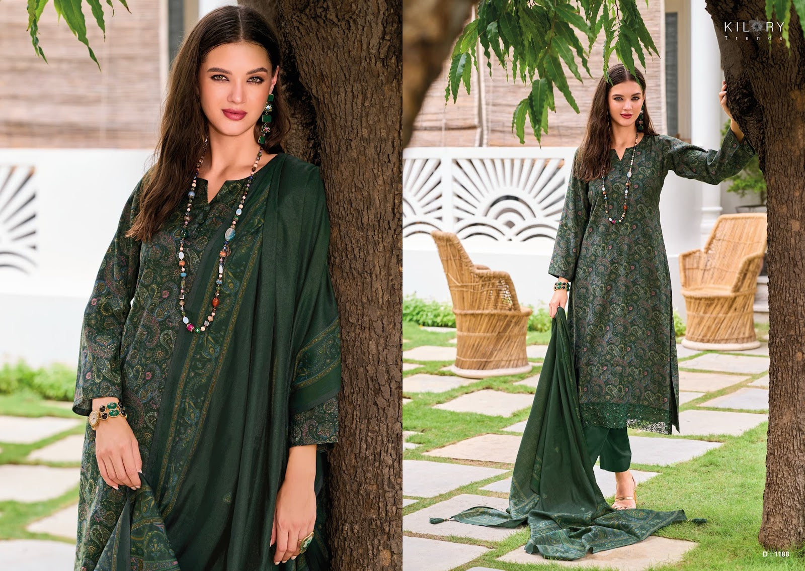Femina Kilory Modal Silk Pant Style Suits Manufacturer India