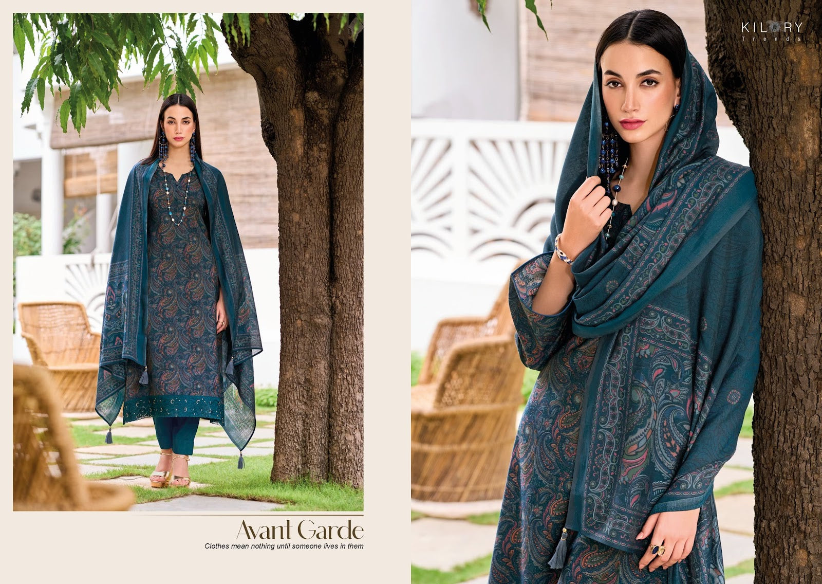 Femina Kilory Modal Silk Pant Style Suits Manufacturer India