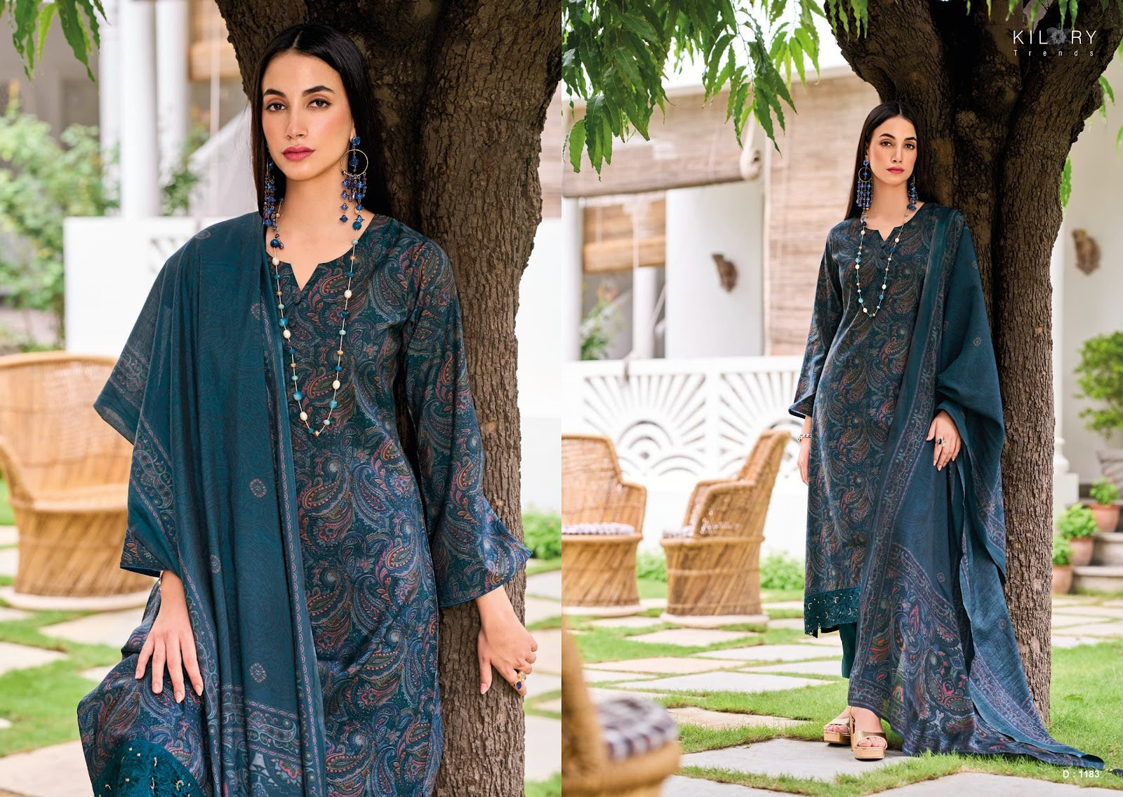 Femina Kilory Modal Silk Pant Style Suits Manufacturer India