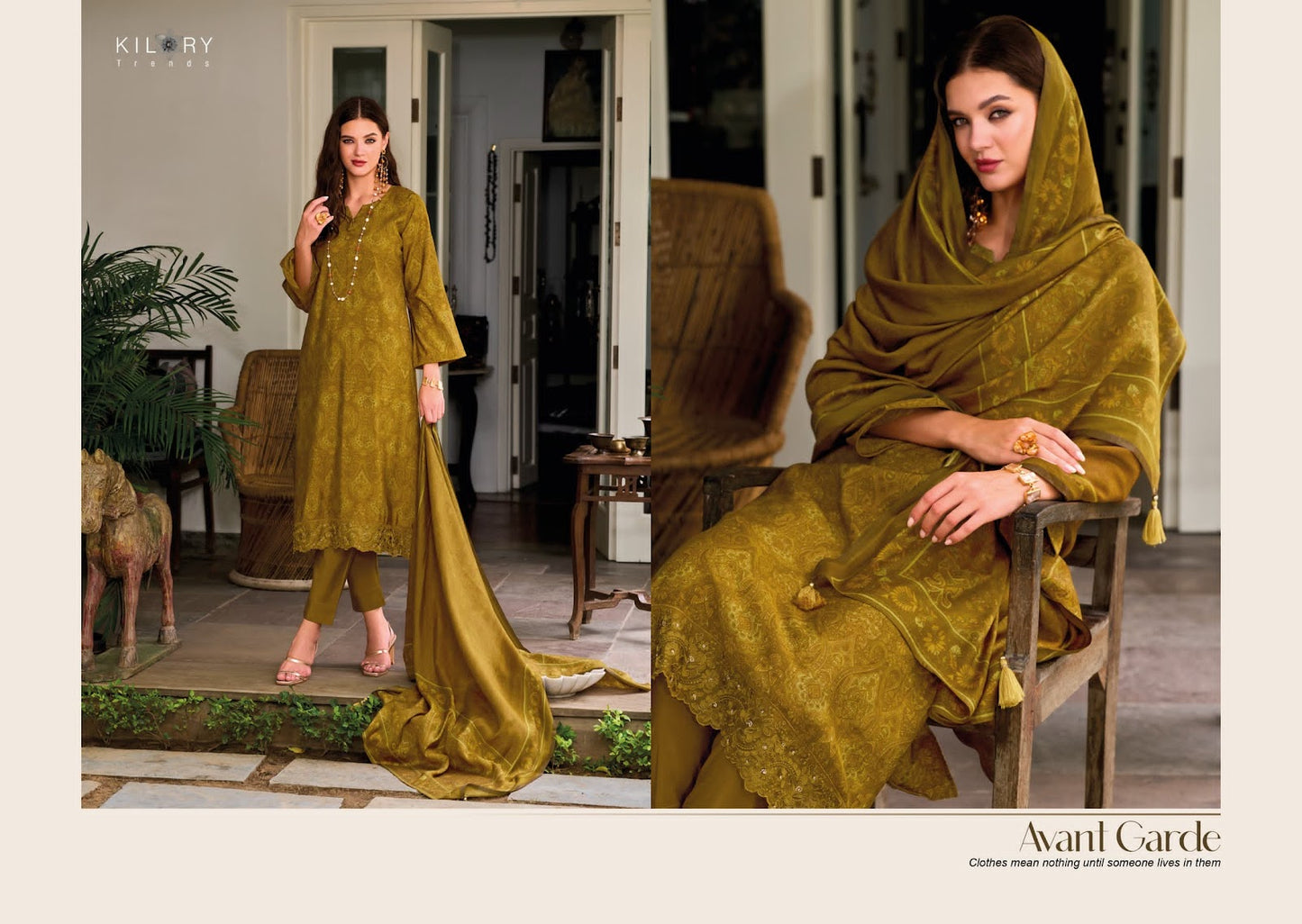 Femina Kilory Modal Silk Pant Style Suits Manufacturer India