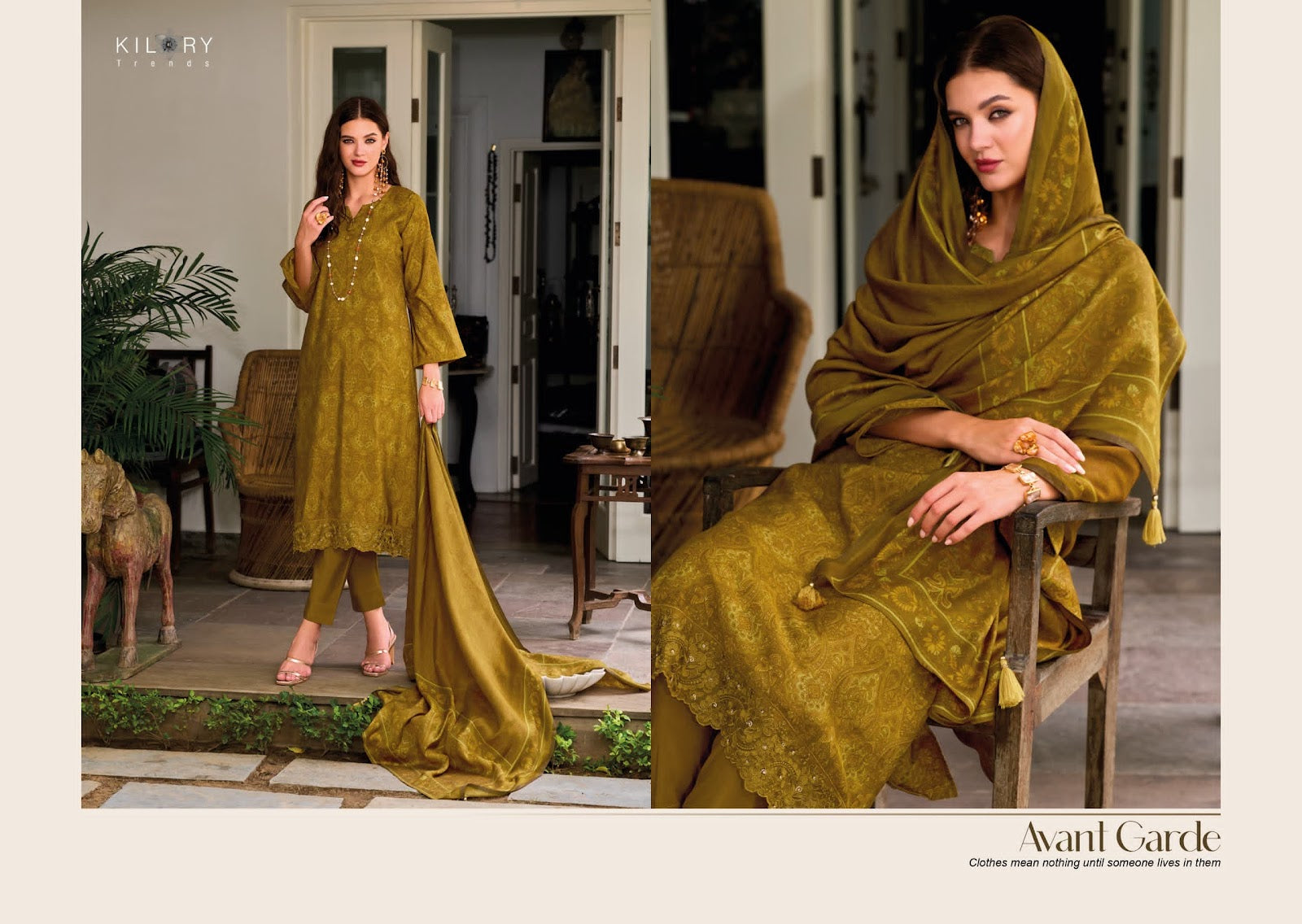 Femina Kilory Modal Silk Pant Style Suits Manufacturer India
