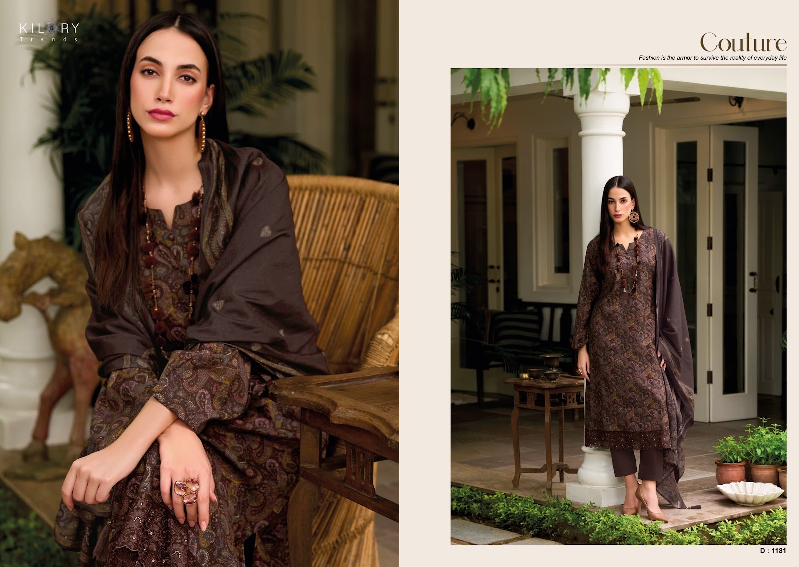 Femina Kilory Modal Silk Pant Style Suits Manufacturer India