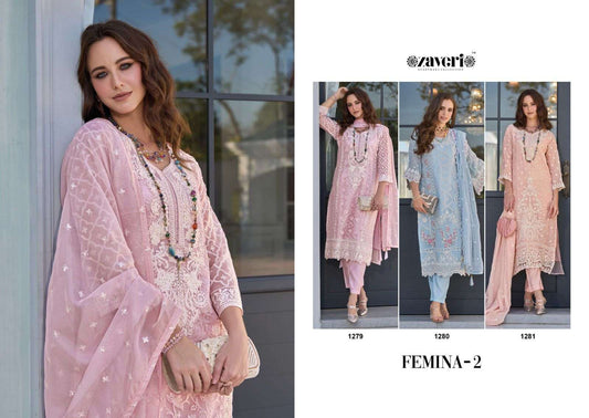 Femina Vol 2 Zaveri Soft Organza Readymade Pant Style Suits Manufacturer Gujarat