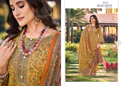 Feminaa Riaz Art Pure Cotton Karachi Salwar Suits Exporter