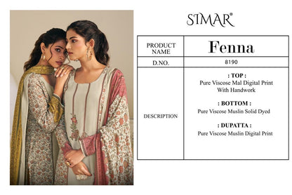 Fenna Mal Simar Viscose Pant Style Suits Wholesale Rate
