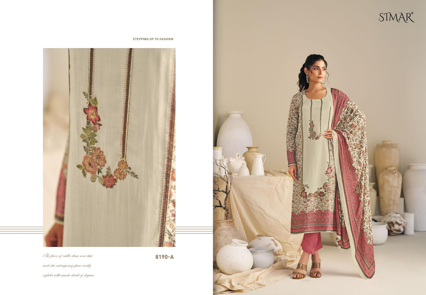 Fenna Simar Pure Viscose Pant Style Suits Wholesaler Gujarat