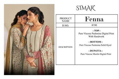 Fenna Simar Pashmina Suits Wholesale Price