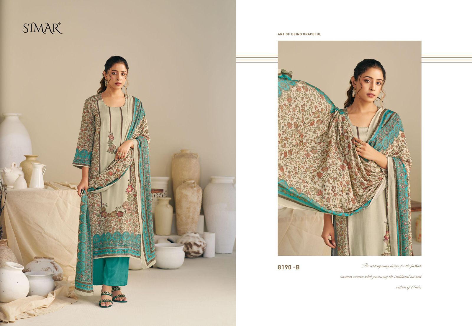 Fenna Simar Pashmina Suits Wholesale Price