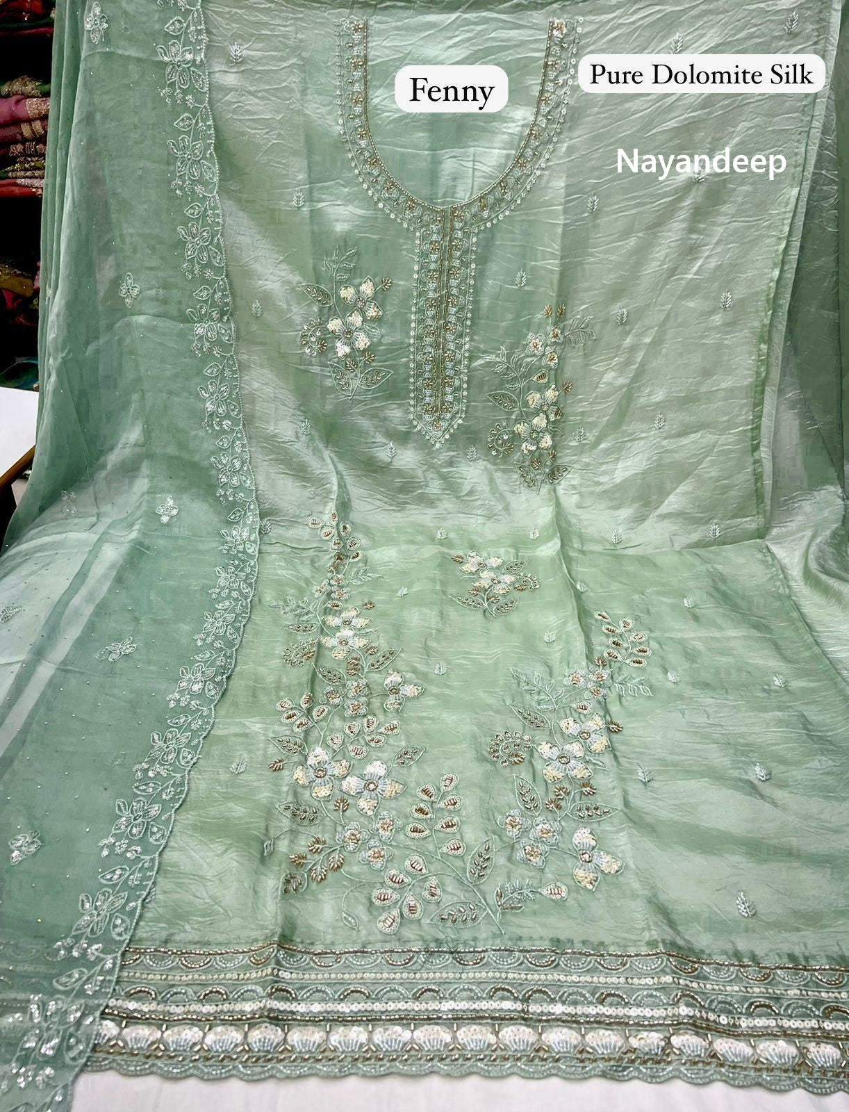 Fenny Nayandeep Silk Salwar Suits Wholesaler