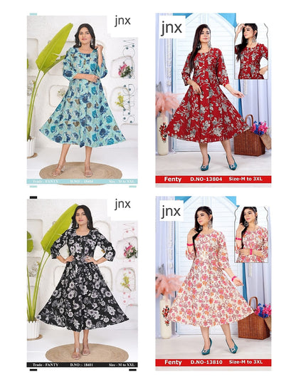 Fenty Jnx Vetican Anarkali Kurtis Manufacturer Ahmedabad