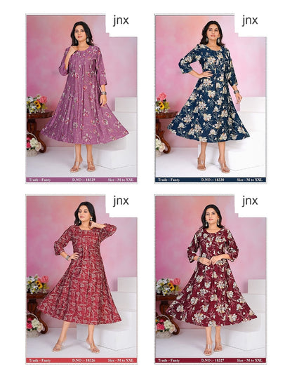 Fenty Jnx Vetican Anarkali Kurtis Manufacturer Ahmedabad