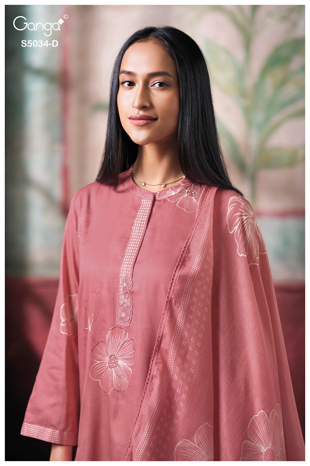 Fenyra S5034 Ganga Cotton Satin Pant Style Suits Manufacturer Ahmedabad