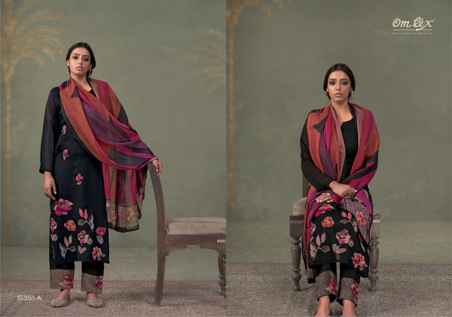 Ferisha Omtex Organza Pant Style Suits Wholesale Price