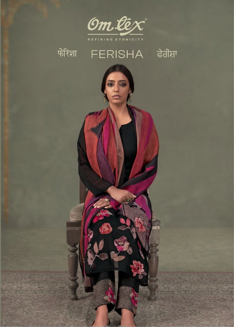 Ferisha Omtex Organza Pant Style Suits Wholesale Price