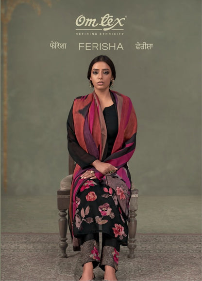 Ferisha Omtex Organza Pant Style Suits Wholesale Price