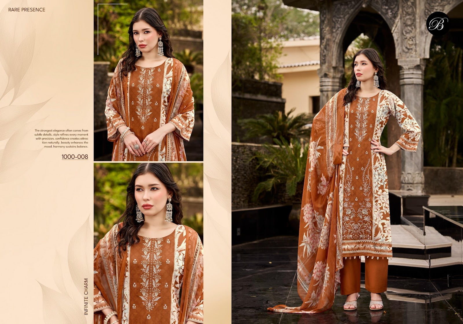 Feroza Belliza Designer Studio Jam Cotton Karachi Salwar Suits Wholesale Price