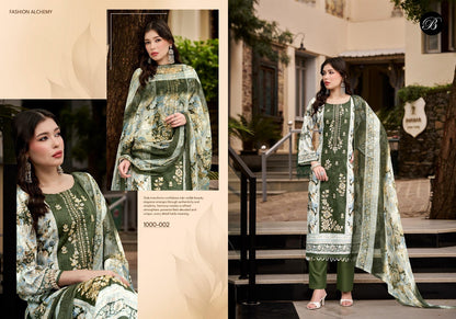 Feroza Belliza Designer Studio Jam Cotton Karachi Salwar Suits Wholesale Price
