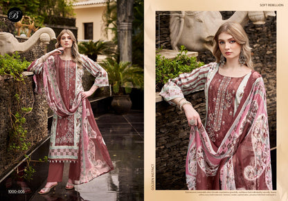 Feroza Belliza Designer Studio Jam Cotton Karachi Salwar Suits Wholesale Price
