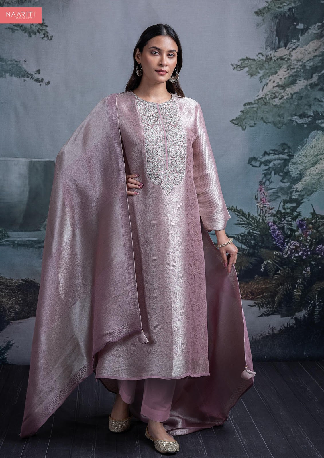 Feryali Naariti Tissue Silk Pant Style Suits Supplier Gujarat