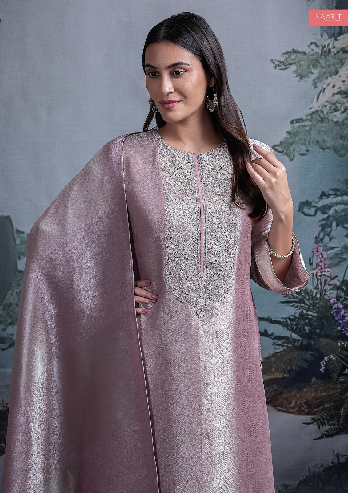 Feryali Naariti Tissue Silk Pant Style Suits Supplier Gujarat