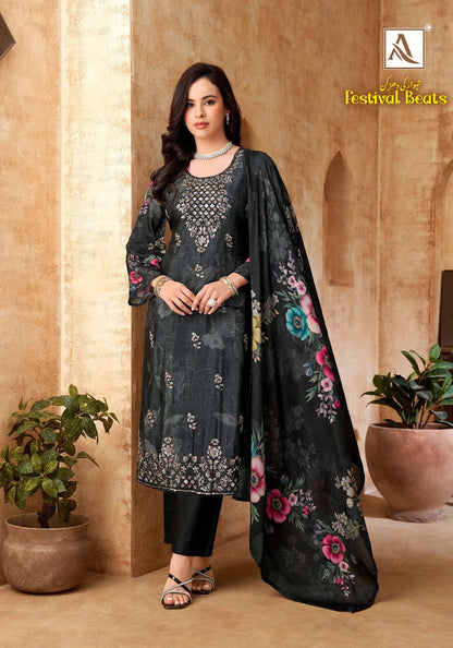Festival Beats Alok Viscose Karachi Salwar Suits Wholesale