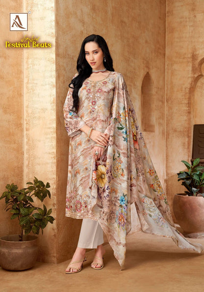 Festival Beats Alok Viscose Karachi Salwar Suits Wholesale