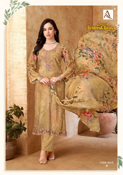 Festival Beats Alok Viscose Karachi Salwar Suits Wholesale