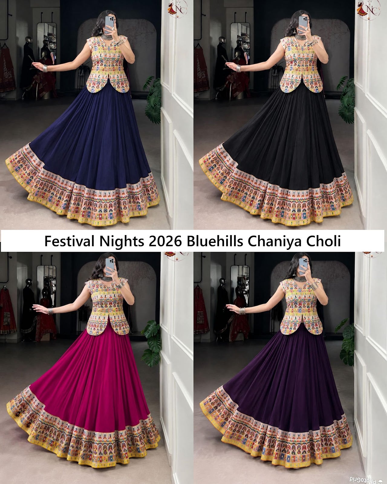 Festival Nights 2026 Bluehills Rayon Chaniya Choli Wholesale Price
