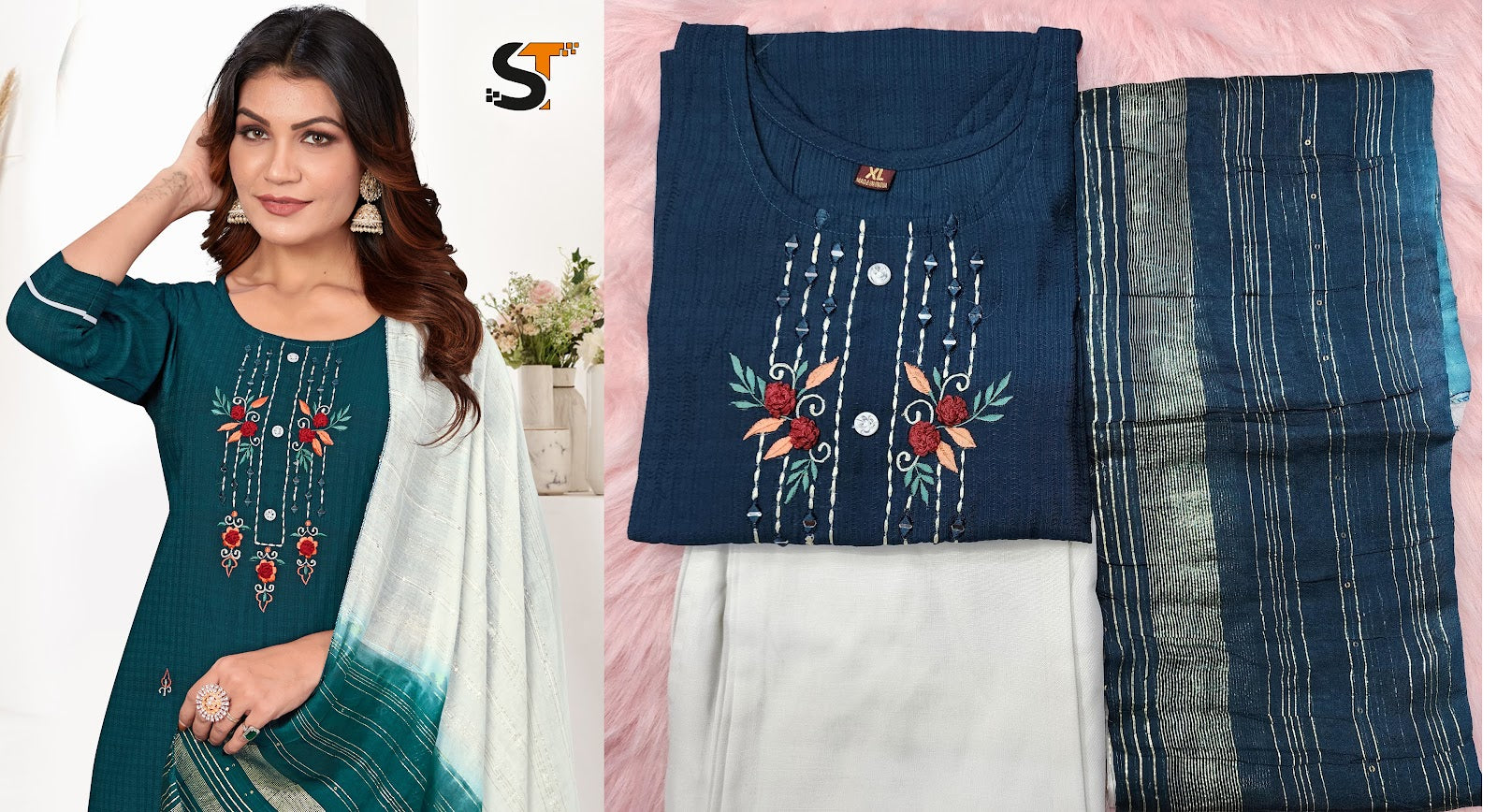 Festival Special Salas Cotton Readymade Pant Style Suits Wholesaler