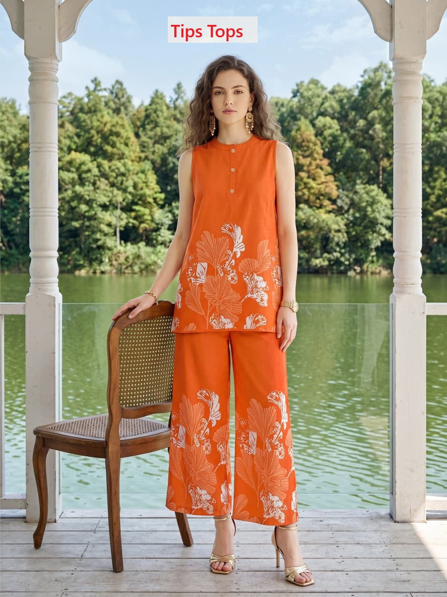 Festive Beauty Vol 2 Tips Tops Reyon Co Ord Set Exporter Gujarat