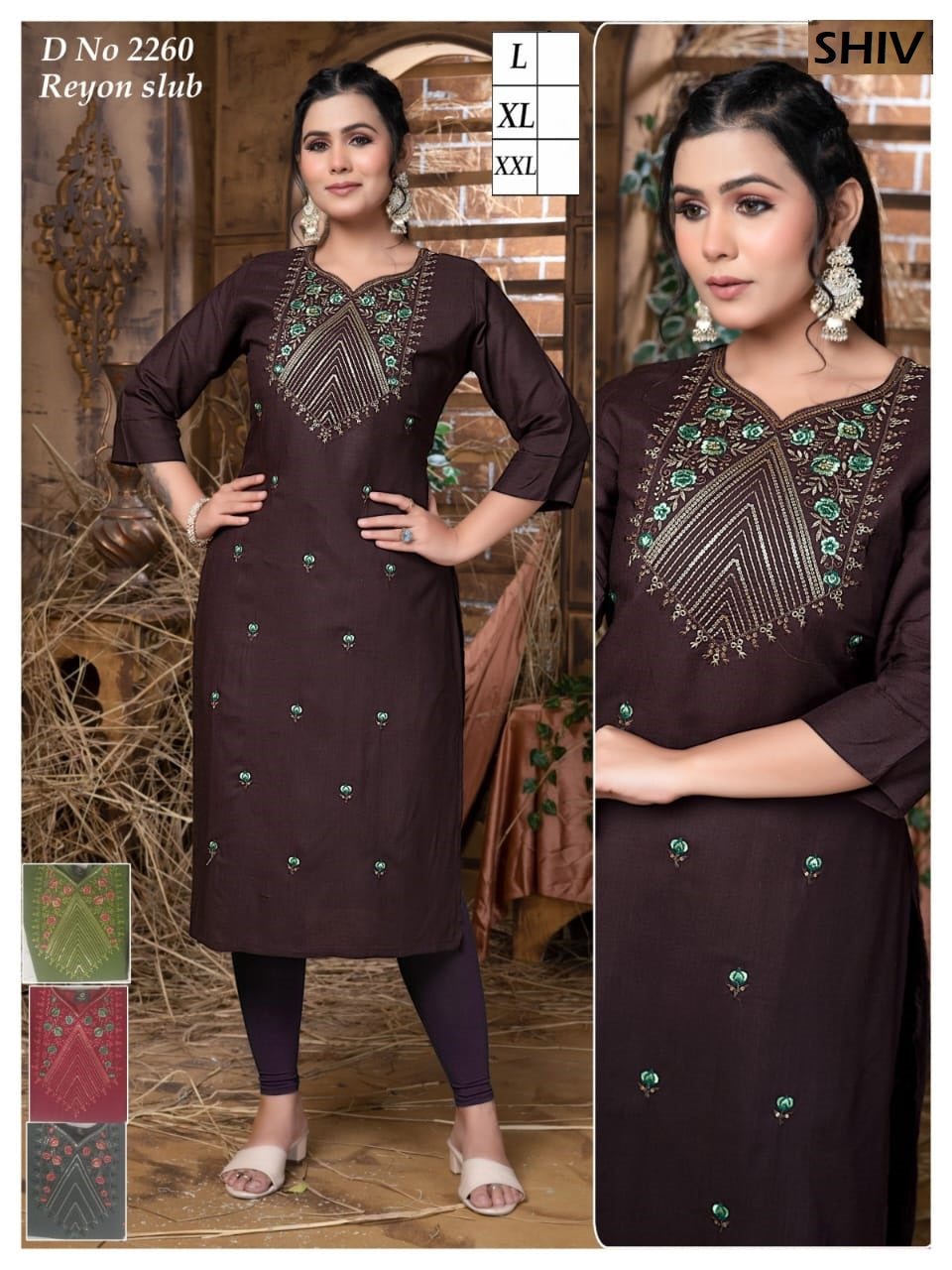 Festive Delights Shiv Rayon Knee Length Kurtis Manufacturer