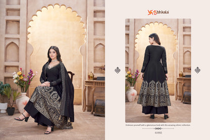 Festive Flair 41001-41004 Shubhkala Roman Silk Readymade Anarkali Suits Manufacturer Ahmedabad