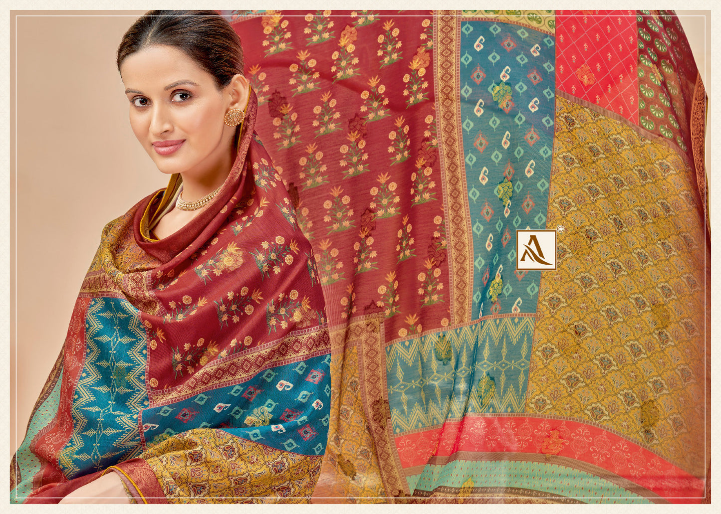 Festive Fusion Edition 7 Alok Pure Zam Karachi Salwar Suits Exporter Gujarat