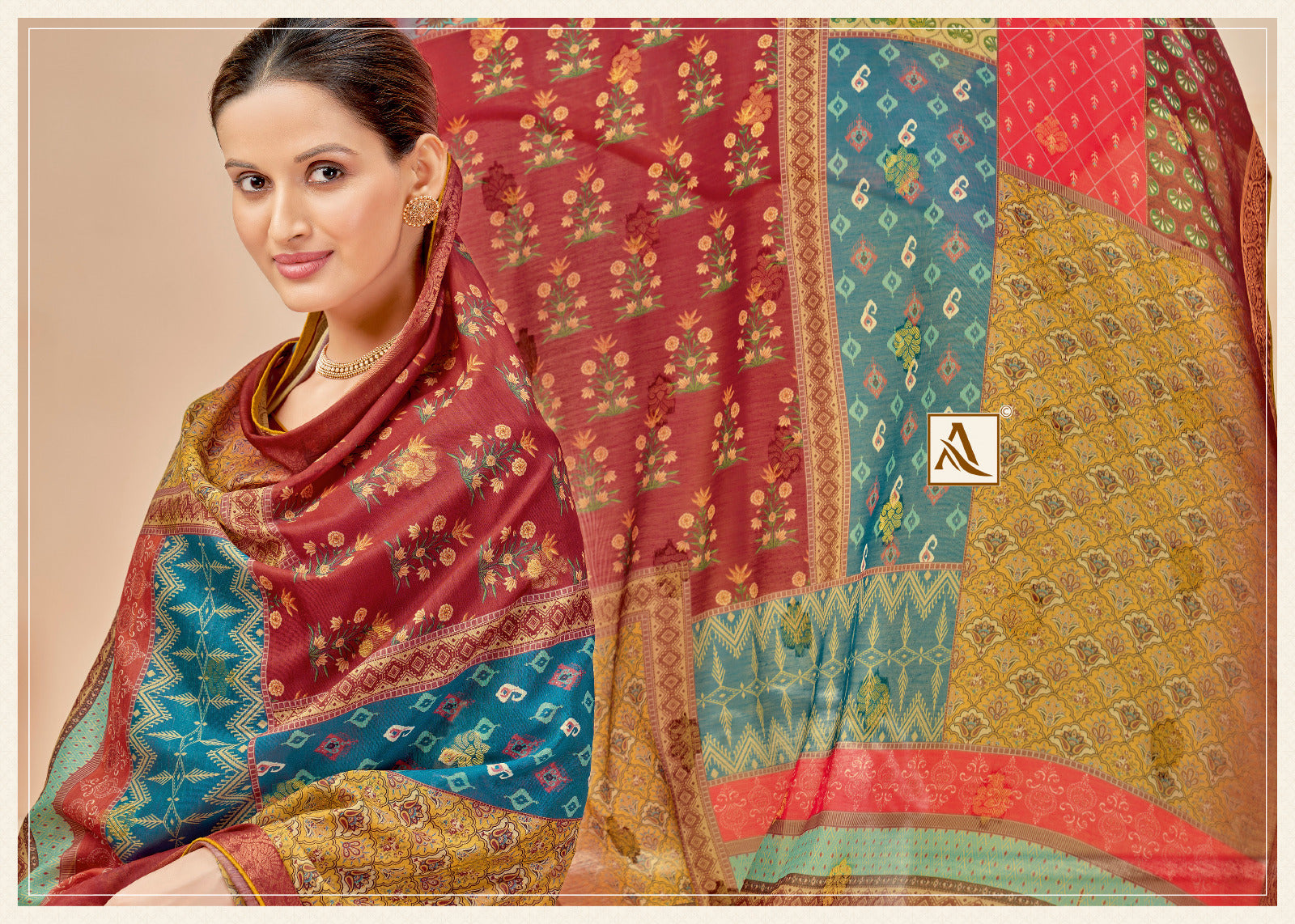 Festive Fusion Edition 7 Alok Pure Zam Karachi Salwar Suits Exporter Gujarat