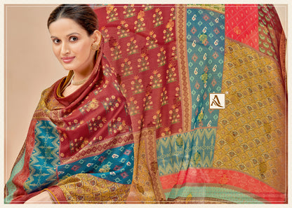 Festive Fusion Edition 7 Alok Pure Zam Karachi Salwar Suits Exporter Gujarat