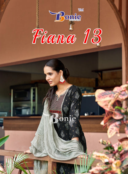 Fiana 13 Bonie Rayon 14Kg Readymade Skirt Style Suits Wholesale Price
