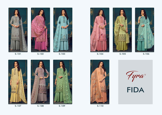Fida Fyra Soft Cotton Plazzo Style Suits