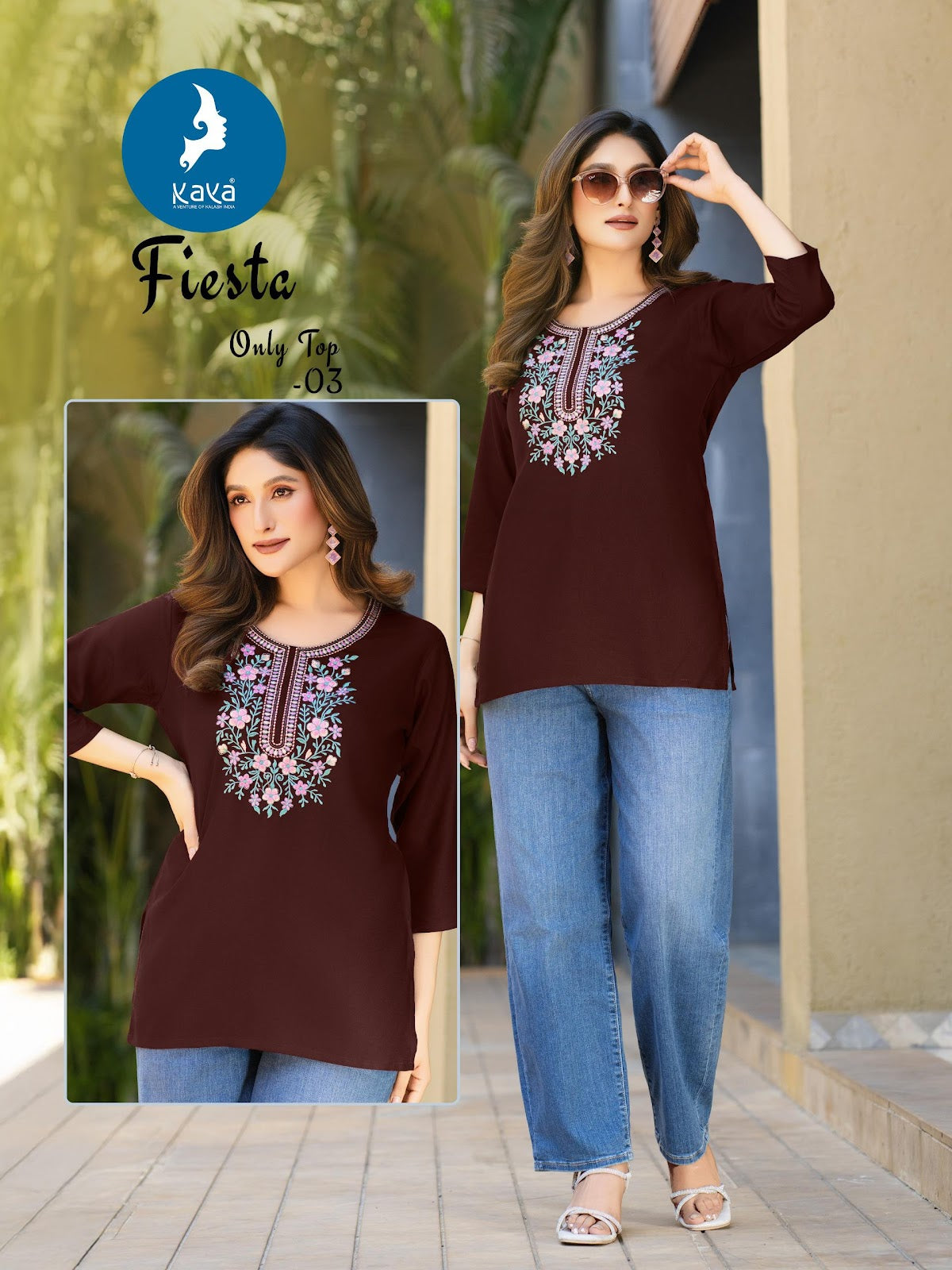 Fiesta Kaya Rayon Short Kurtis Manufacturer Ahmedabad